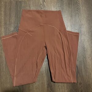 Lululemon Rust High-Waisted Leggings